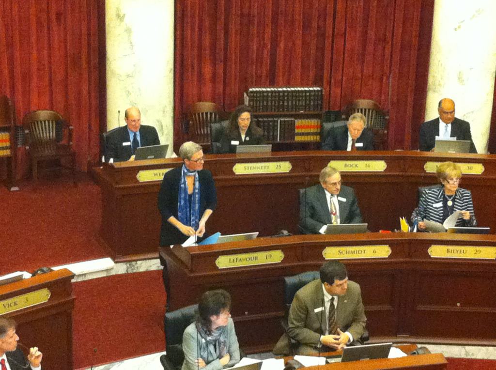 Nicole LeFavour 2012 Senate floor Idaho anti bullying debate